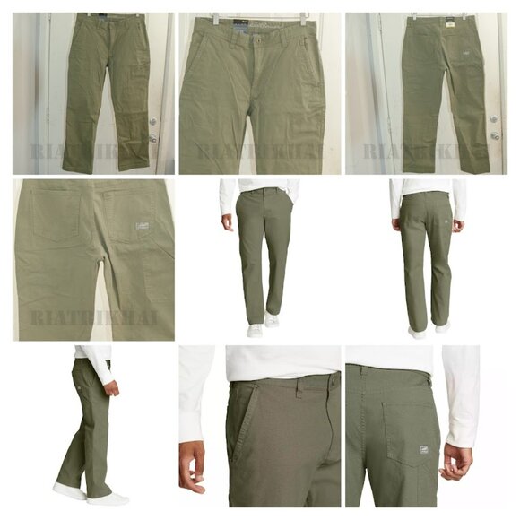 Green‎NWT Eddie Bauer Men's Canvas Utility Pant ,